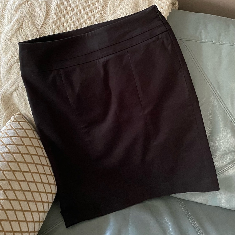 Womens LOFT Above Knee BLACK Pencil SKIRT 0 P